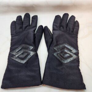Vintage Driving‎ Gloves Women's Small Black Thinsulate Thermal Insulation Lined